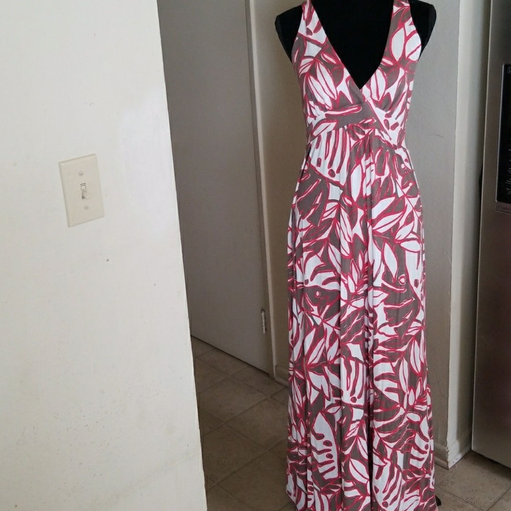 Letarte long Dress Criss-Cross Multi Color